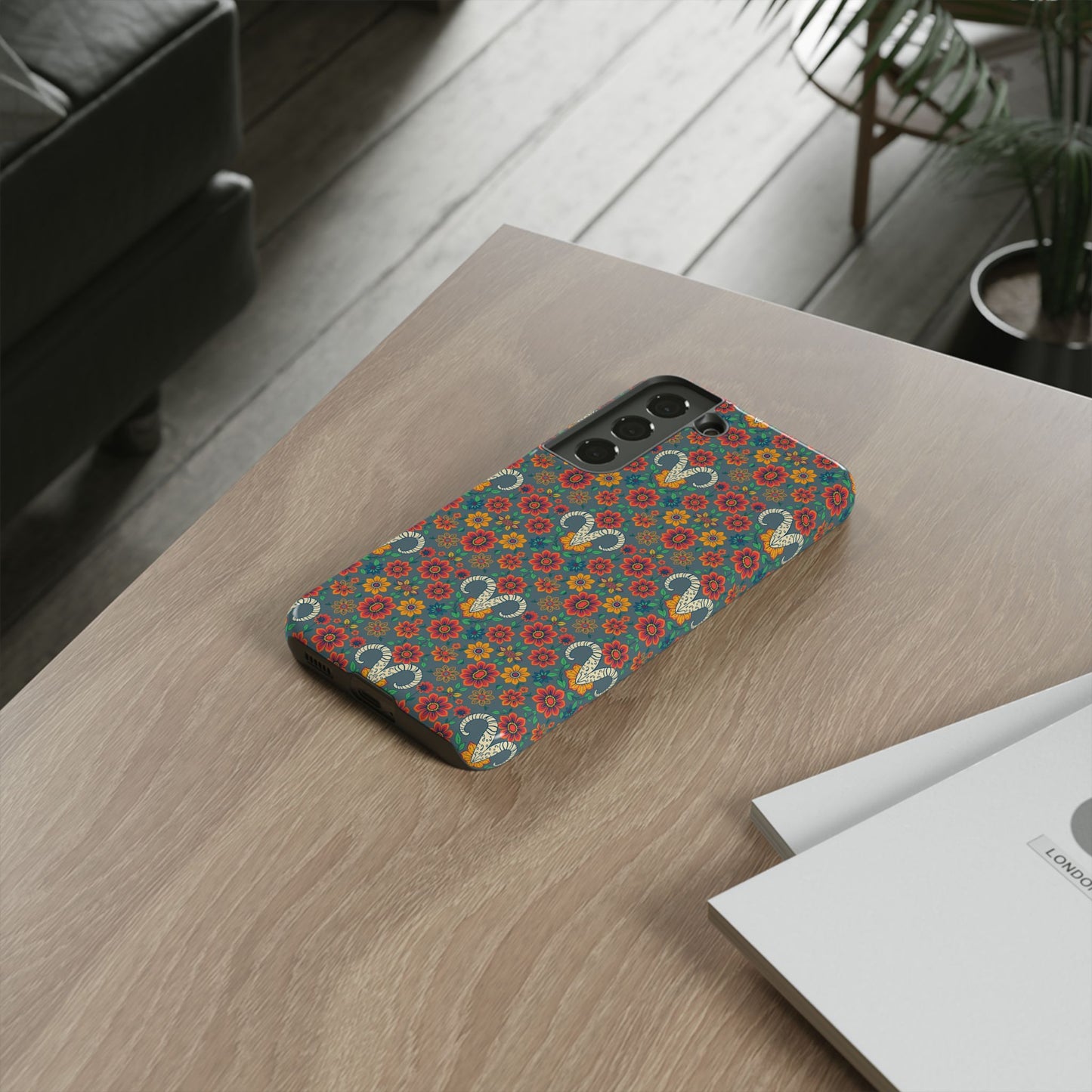 Tough Cases, Aries, Zodiac v3, Flower Pattern