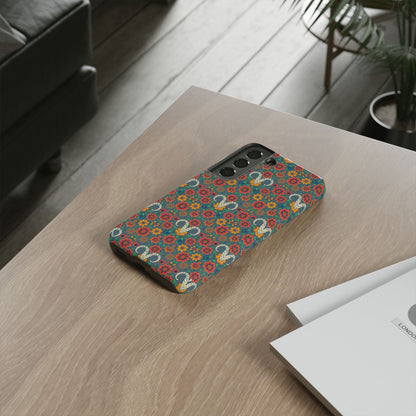 Tough Cases, Aries, Zodiac v3, Flower Pattern