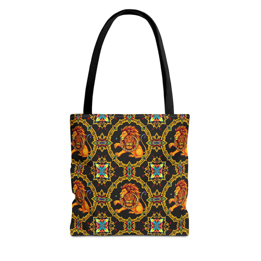 Tote Bag (AOP), Leo, Zodiac, Jewel Pattern