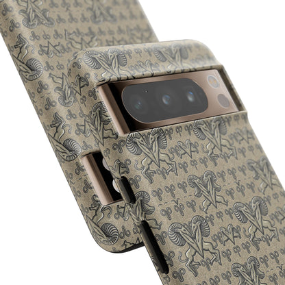 Tough Cases, Aries, Zodiac, Metal Pattern