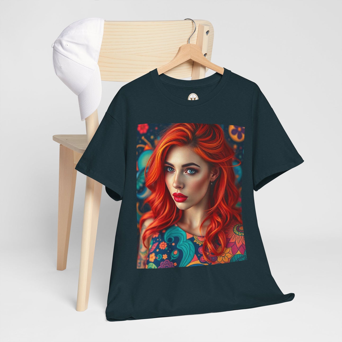 Unisex Heavy Cotton T-Shirt, Aquarius, Zodiac v1, Sexy Art