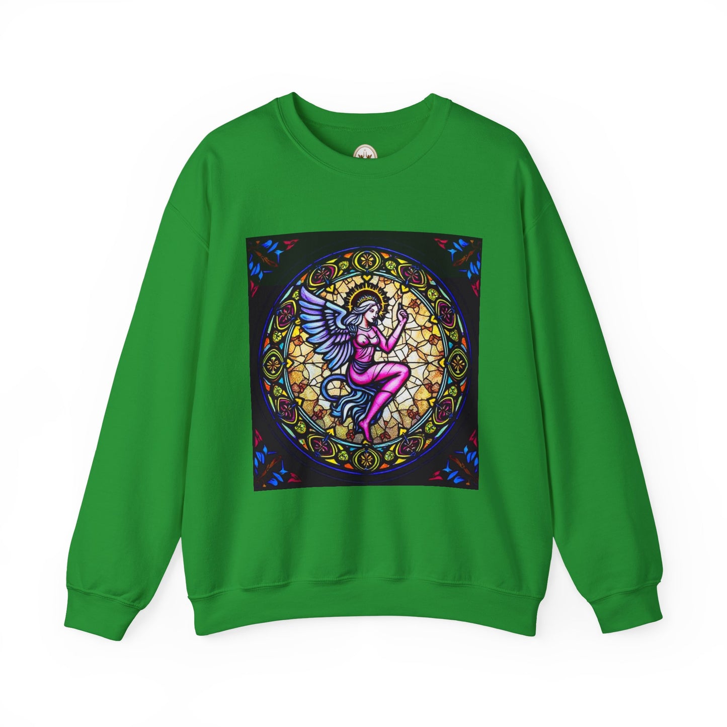 Unisex Heavy Blend™ Crewneck Sweatshirt, Glass 1, Virgo Zodiac Design