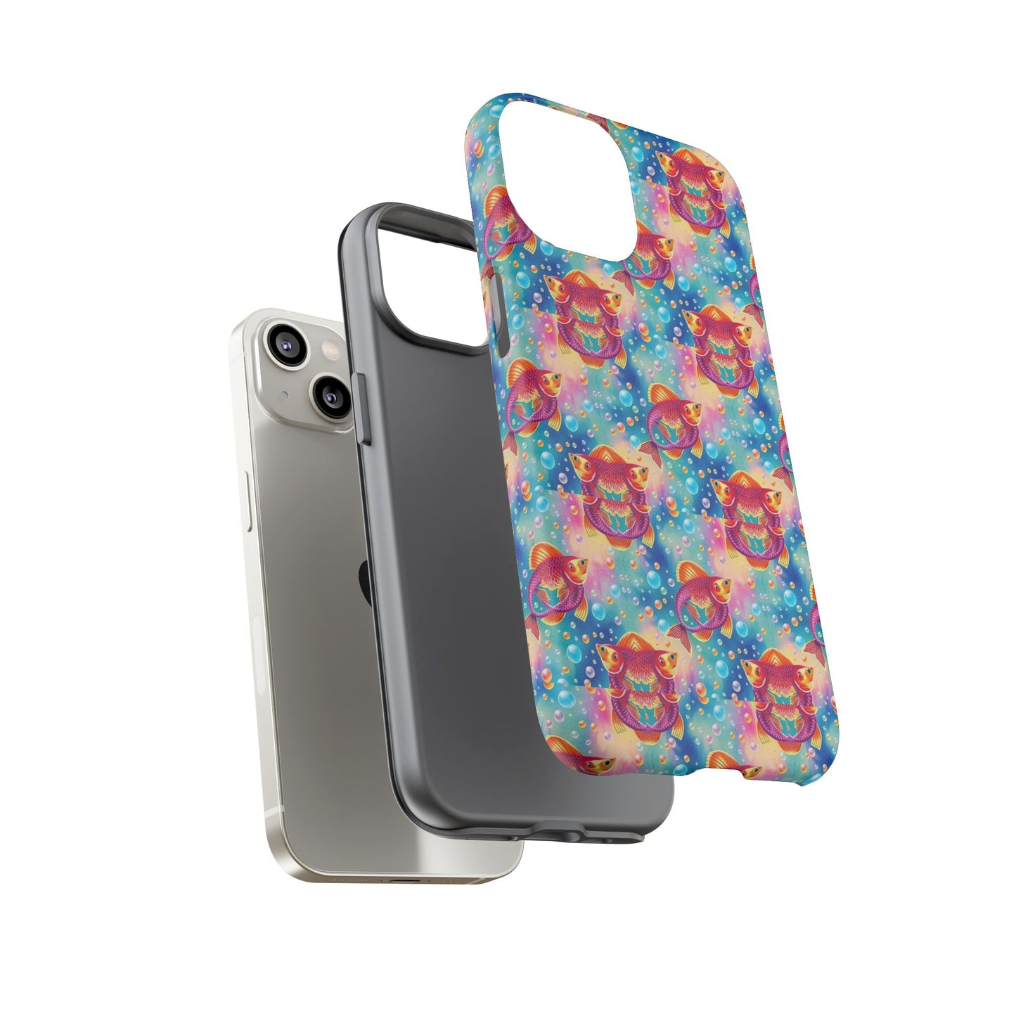 Tough Cases, Pisces, Zodiac v1, Bubble Pattern