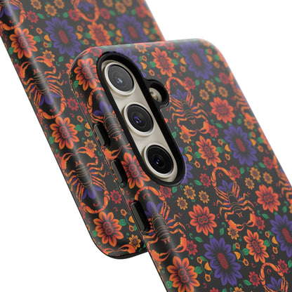 Tough Cases, Scorpio, Zodiac, Flower Pattern