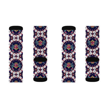 Sublimation Socks, Scorpio, Zodiac, Jewel Pattern