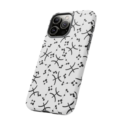 Tough Cases with the Pisces Zodiac sign for iPhone, Samsung Galaxy, and Google Pixel devices