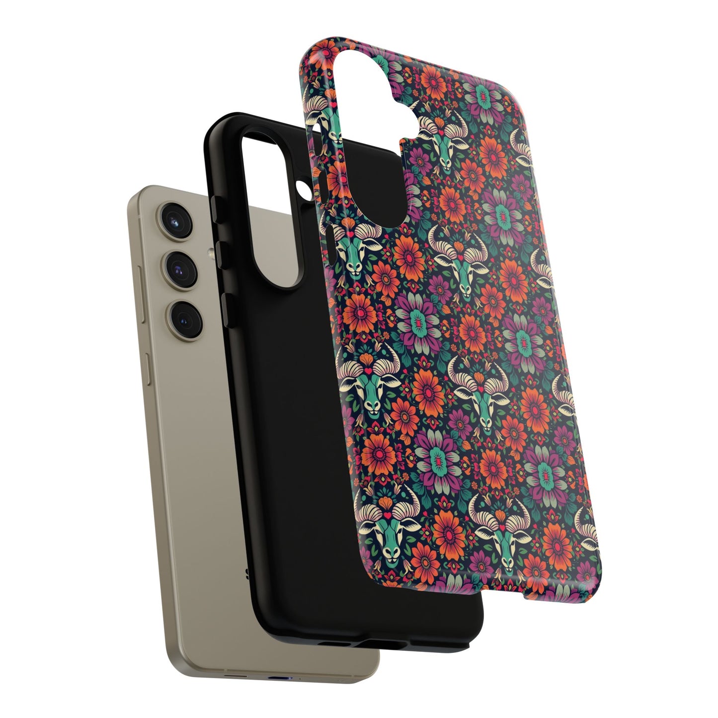 Tough Cases, Taurus, Zodiac v4, Flower Pattern