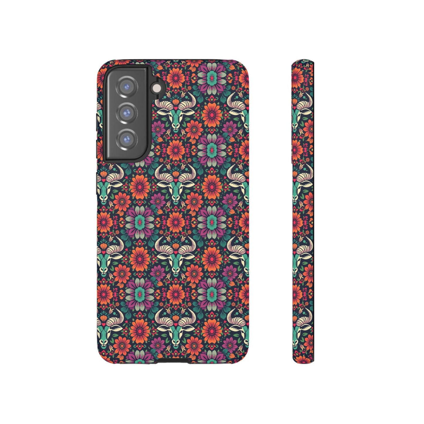Tough Cases, Taurus, Zodiac v4, Flower Pattern