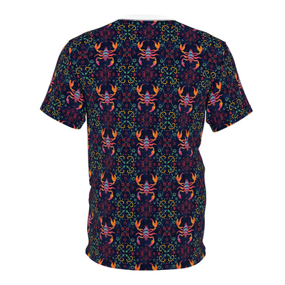 Unisex Cut & Sew T-Shirt, AOP, Scorpio, Zodiac, Pattern