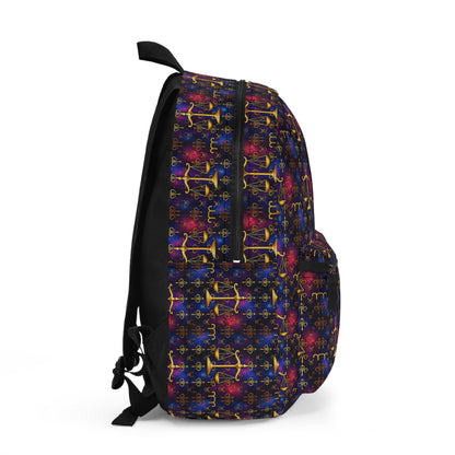 Backpack, Libra, Zodiac, Metal Pattern