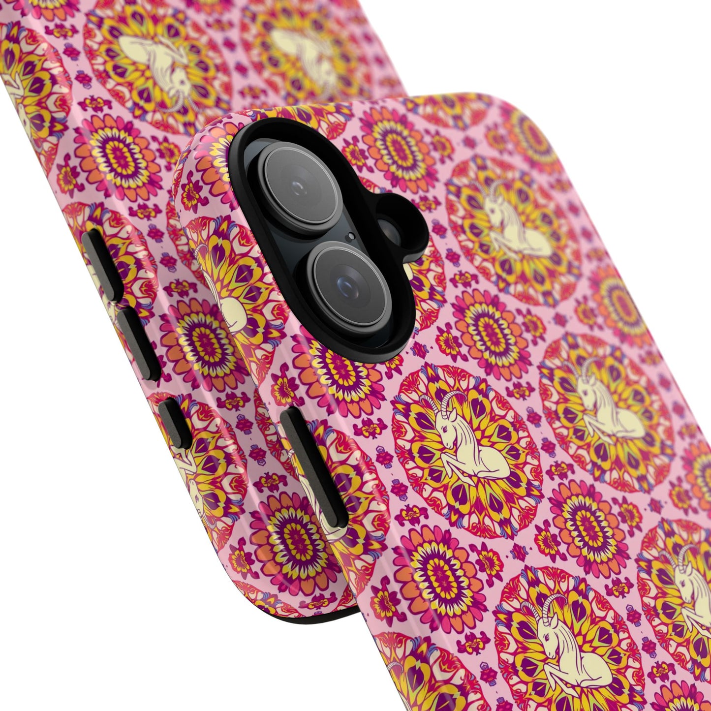 Tough Cases, Capricorn, Zodiac v4, Flower Pattern