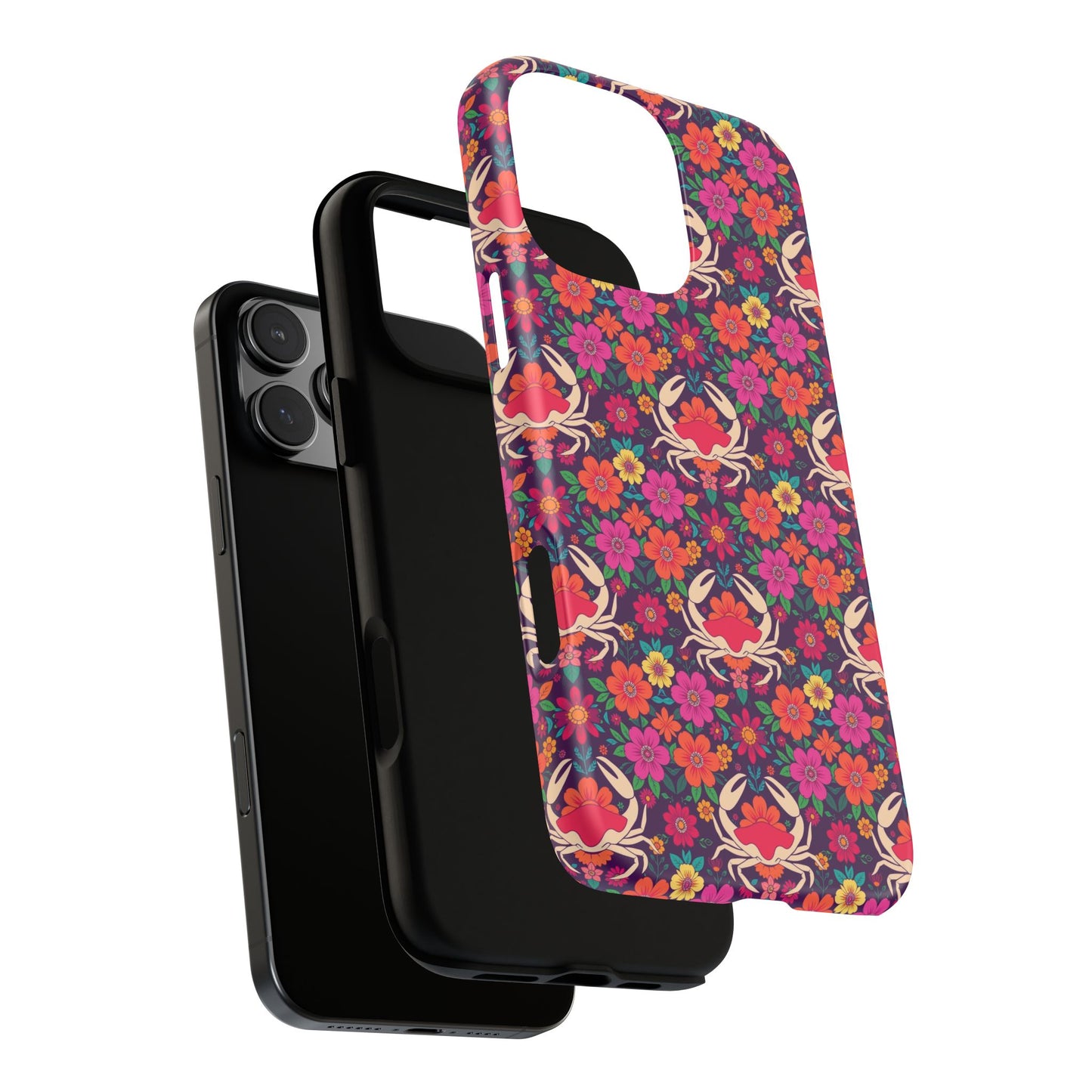 Tough Cases, Cancer, Zodiac v1, Flower Pattern