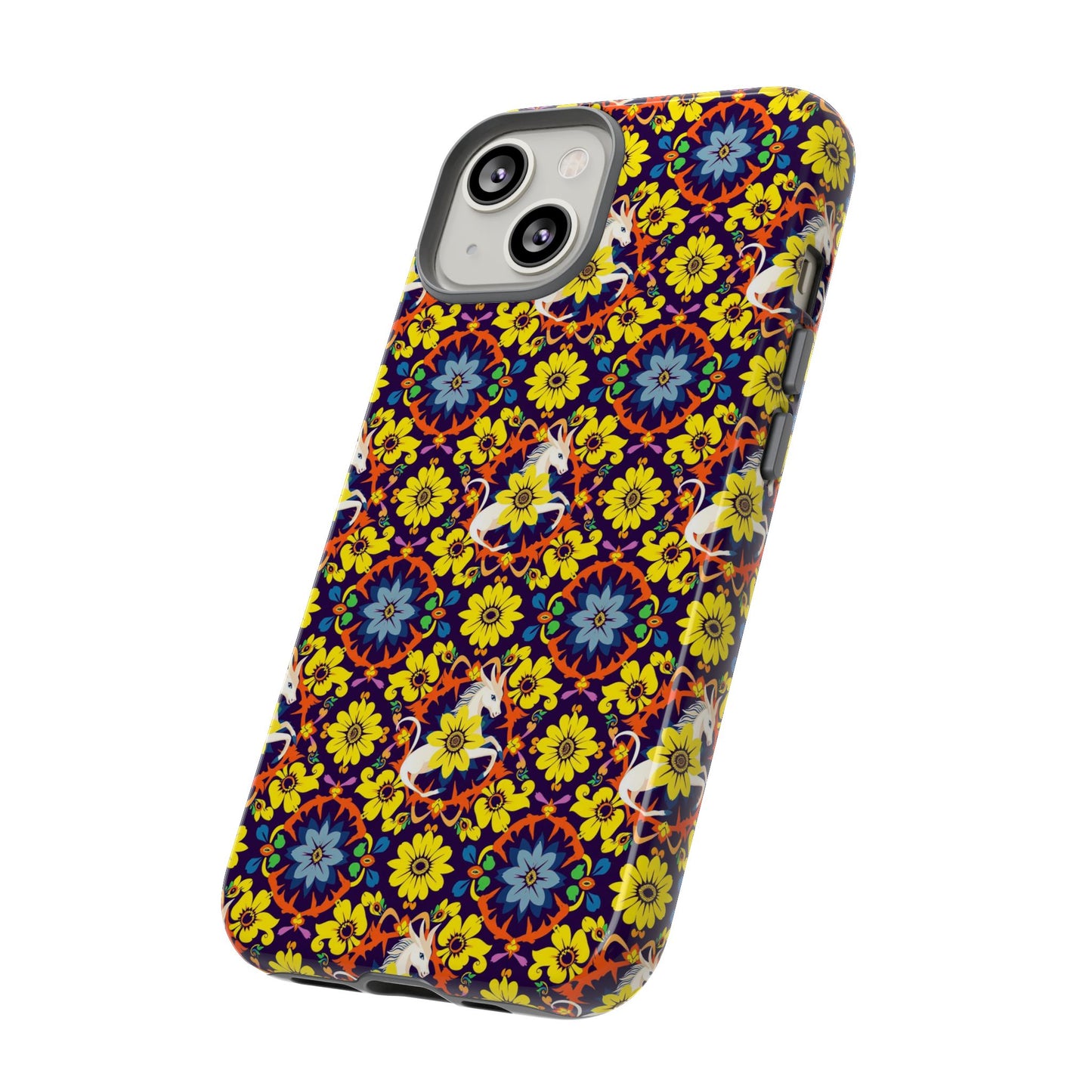 Tough Cases, Aquarius, Zodiac v3, Flower Pattern
