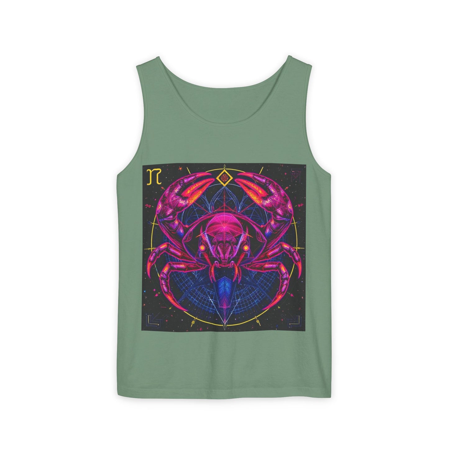 Unisex Garment-Dyed, Tank Top, Cancer, Pop Art, 100% US cotton