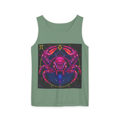 Unisex Garment-Dyed, Tank Top, Cancer, Pop Art, 100% US cotton