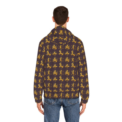 Full-Zip Hoodie (AOP), Capricorn, Zodiac, Pattern