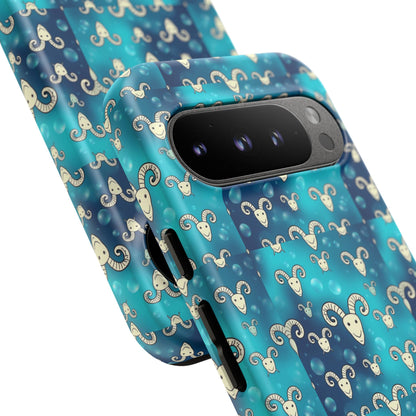 Tough Cases, Aries, Zodiac v1, Bubble Pattern