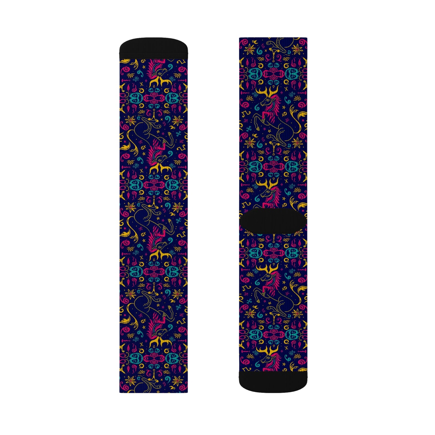 Sublimation Socks, Aquarius, Zodiac v3, Pattern