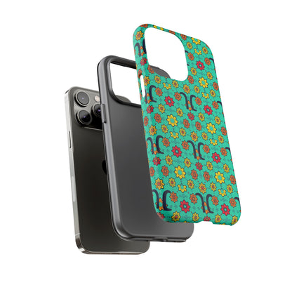 Tough Cases, Aquarius, Zodiac v2, Flower Pattern