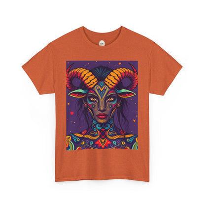 Unisex Heavy Cotton T-Shirt, Taurus, Zodiac v3, Sexy Art
