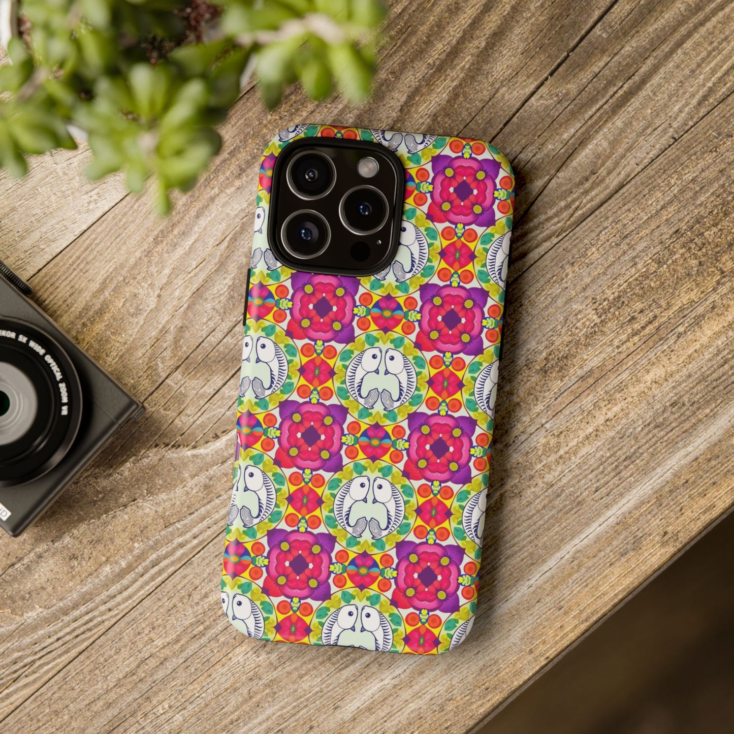 Tough Cases, Pisces, Zodiac v2, Flower Pattern