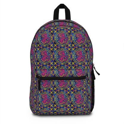 Backpack, Capricorn, Zodiac v2, Metal Pattern