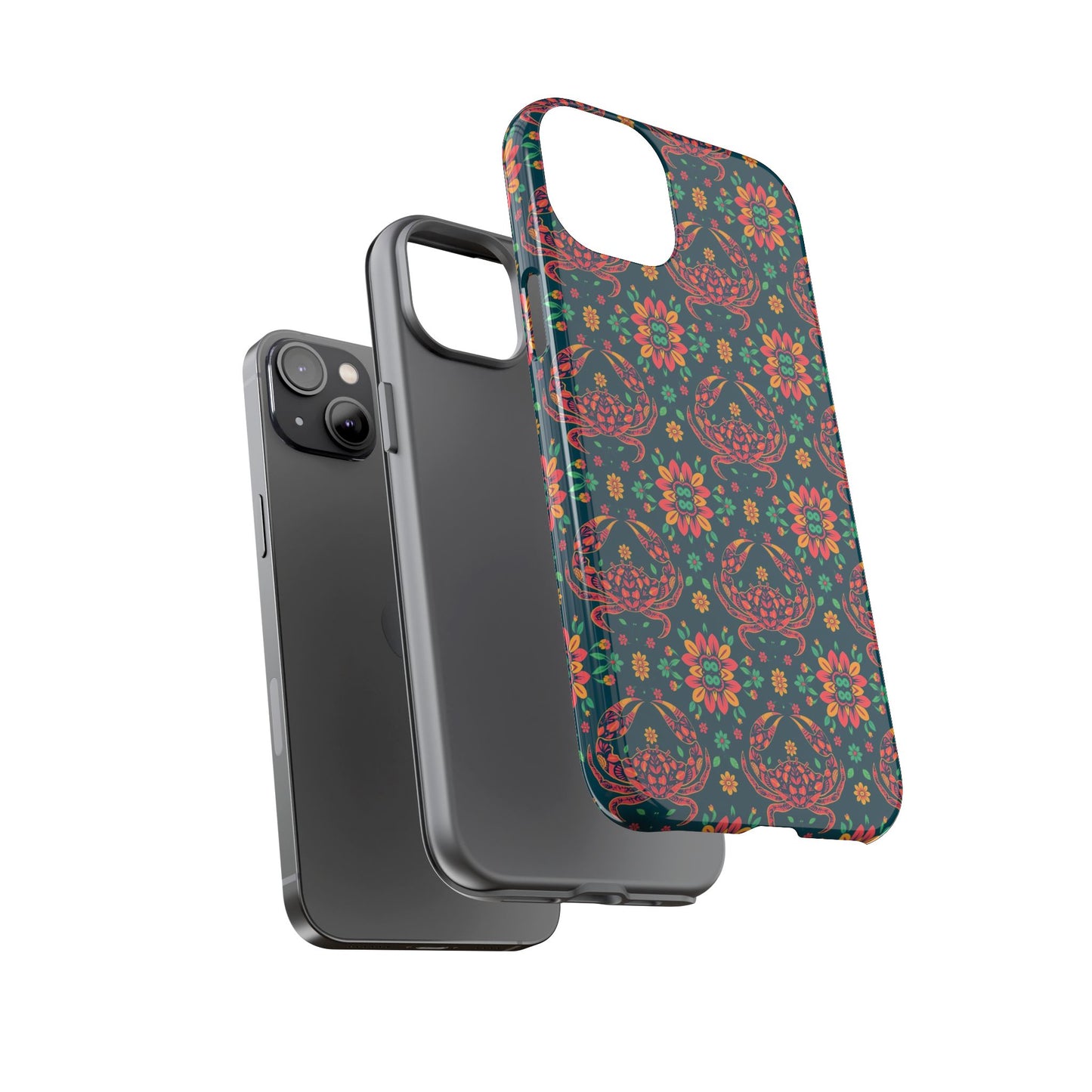 Tough Cases, Cancer, Zodiac v4, Flower Pattern