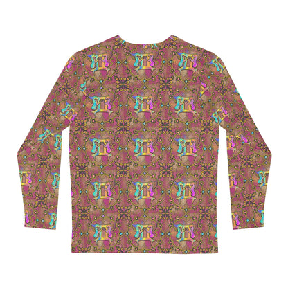 Men's Long Sleeve Shirt, (AOP), Gemini, Zodiac v3, Pattern