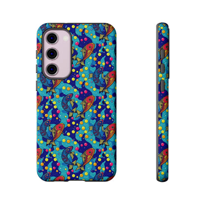 Tough Cases, Pisces, Zodiac v2, Bubble Pattern