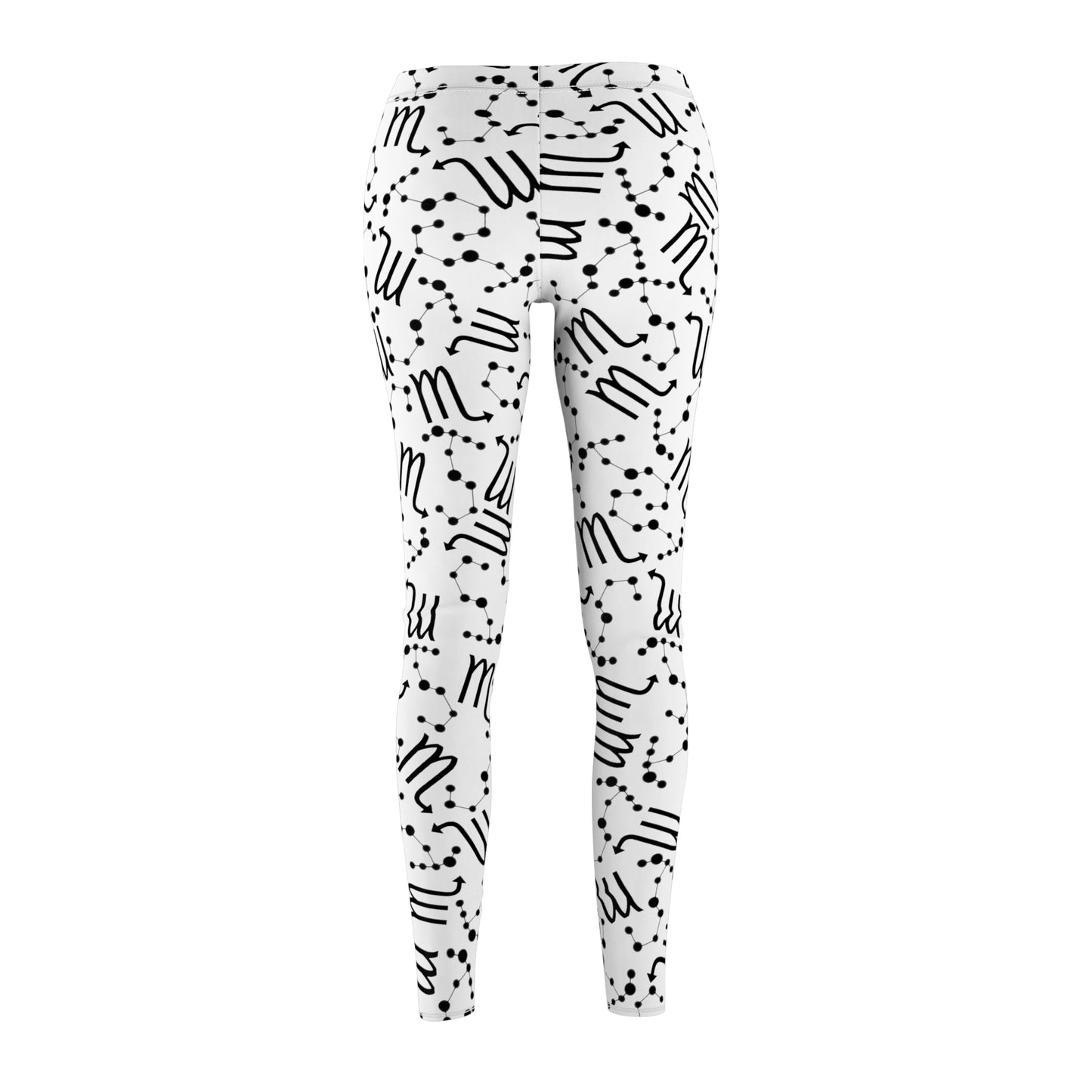 Women's Zodiac Cut & Sew Casual Leggings Scorpio Zodiac sign