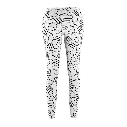 Women's Zodiac Cut & Sew Casual Leggings Scorpio Zodiac sign