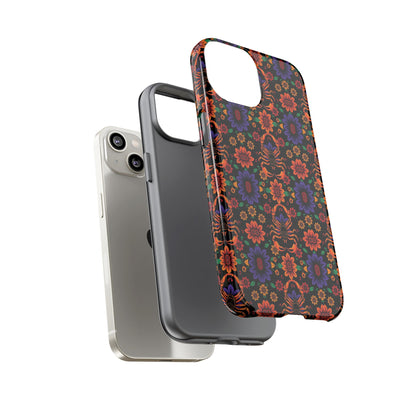 Tough Cases, Scorpio, Zodiac, Flower Pattern