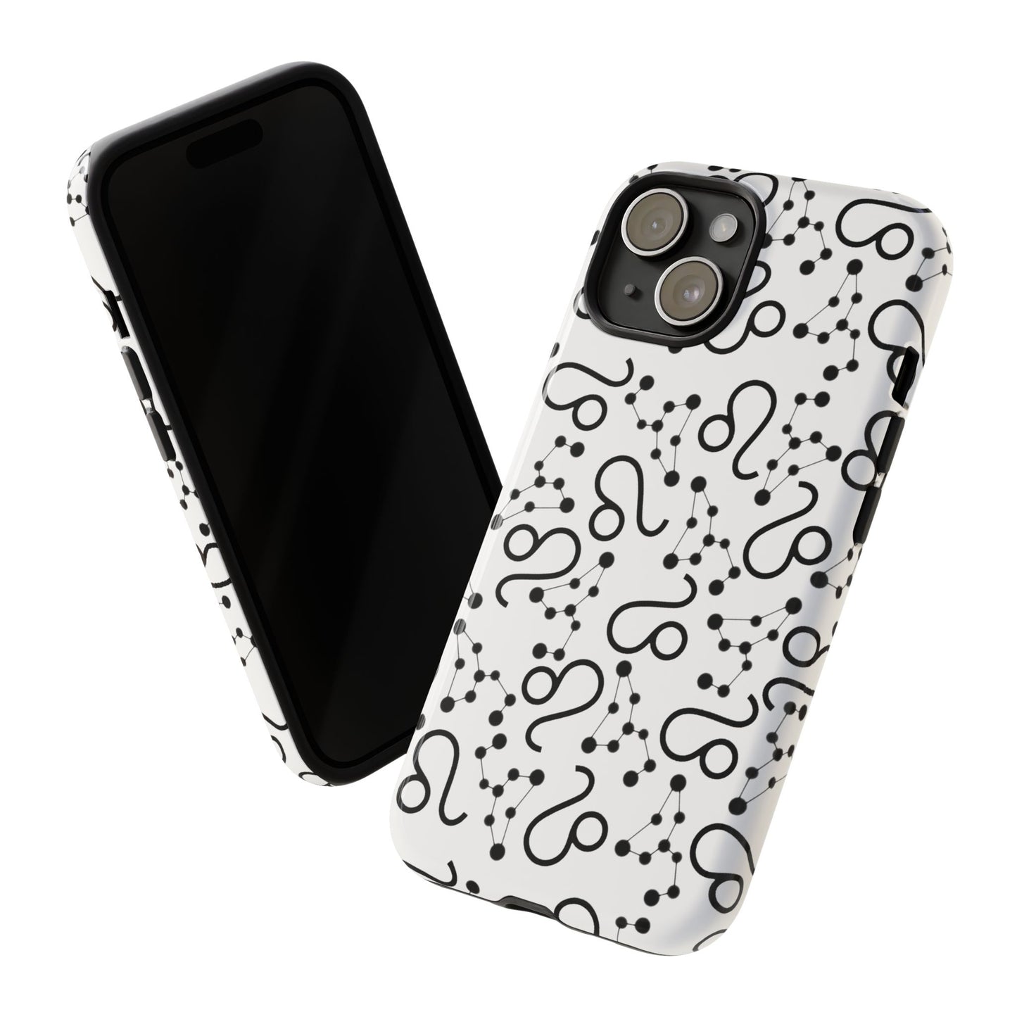 Tough Cases with the Leo Zodiac sign for iPhone, Samsung Galaxy, and Google Pixel devices