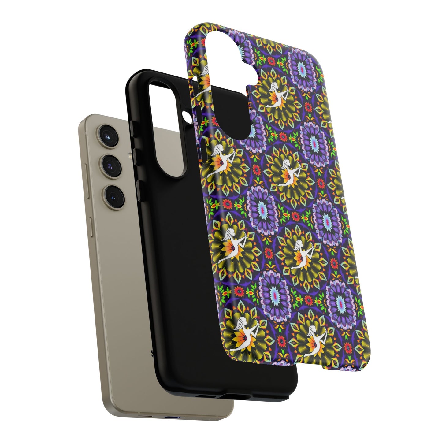 Tough Cases, Sagittarius, Zodiac v1, Flower Pattern