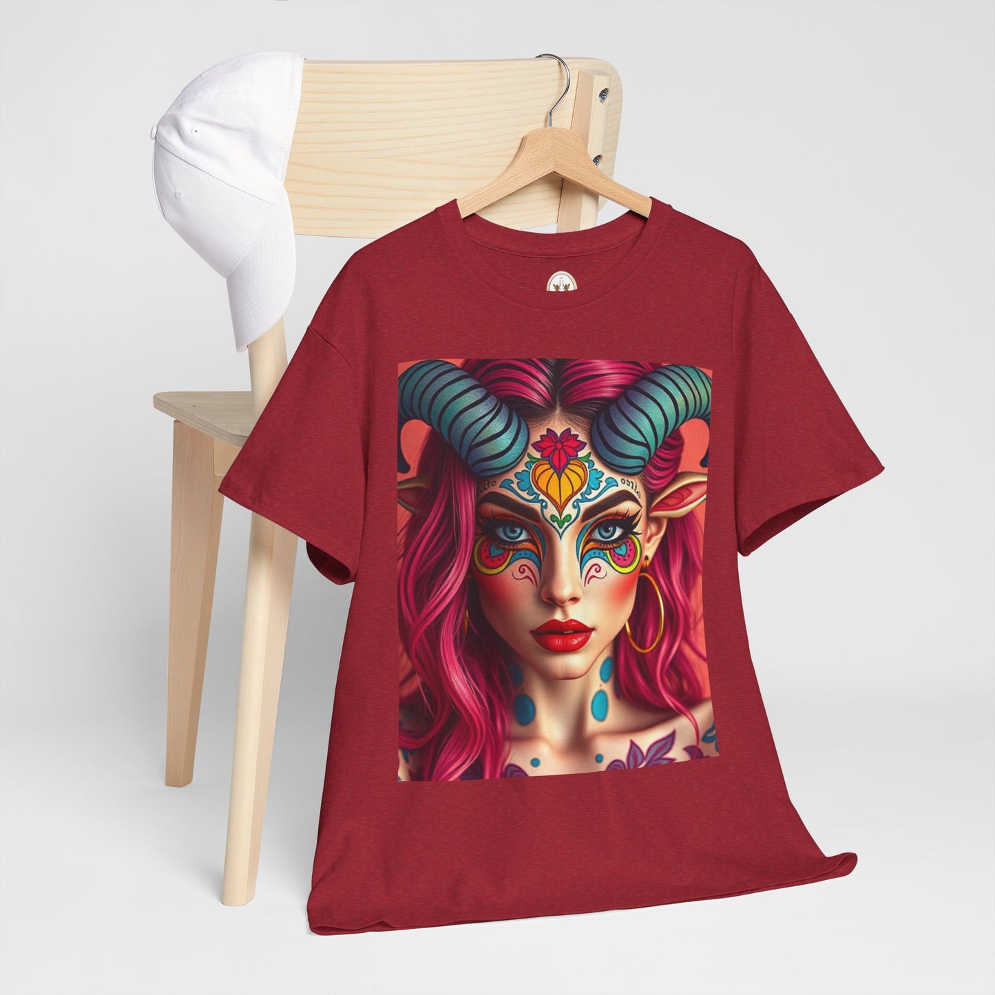 Unisex Heavy Cotton T-Shirt, Taurus, Zodiac, Sexy Art