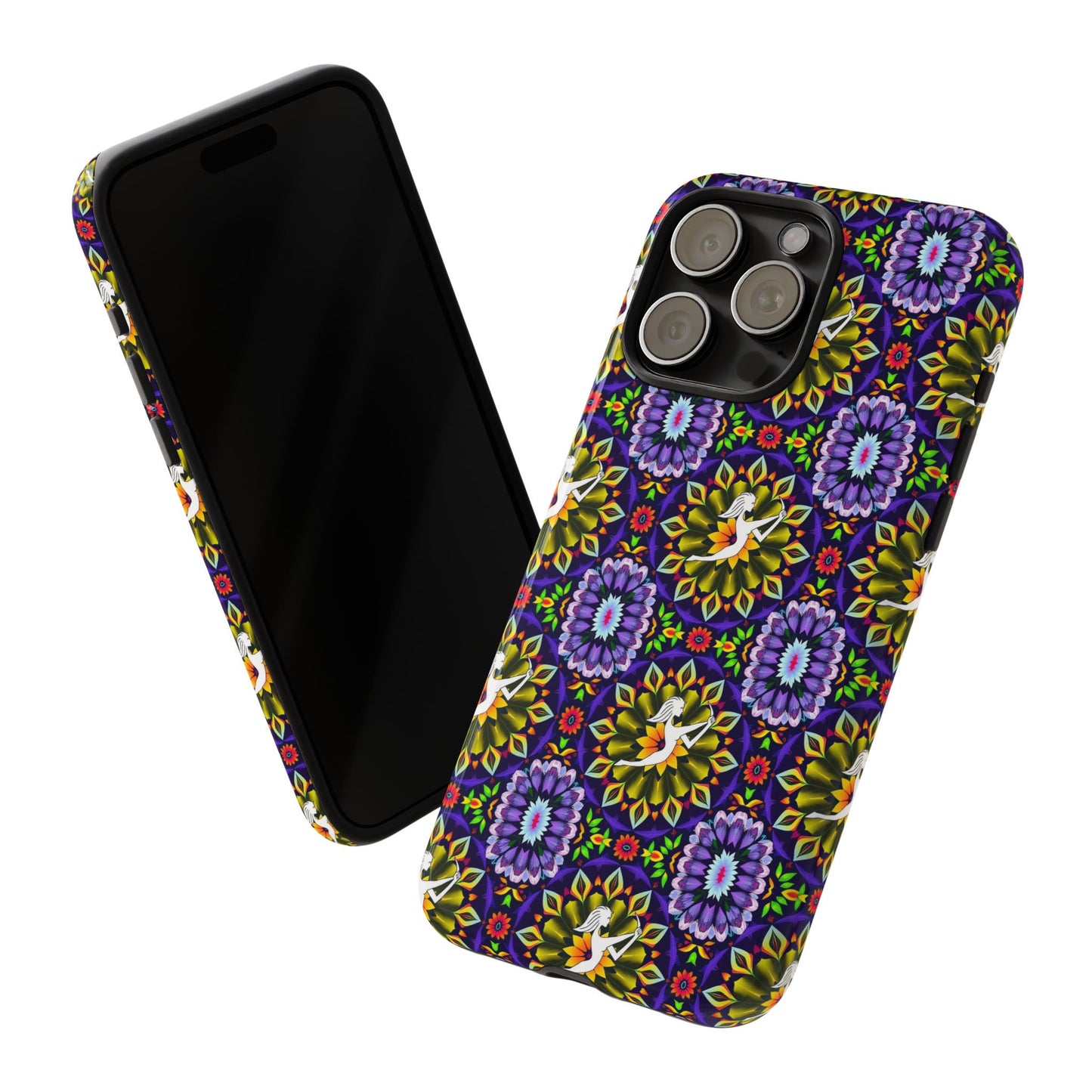 Tough Cases, Sagittarius, Zodiac v1, Flower Pattern