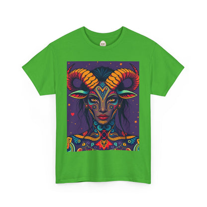 Unisex Heavy Cotton T-Shirt, Taurus, Zodiac v3, Sexy Art
