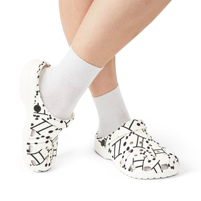 EVA Foam Rubber Shoes (AOP), Material 100% EVA, Gemini Zodiac Design