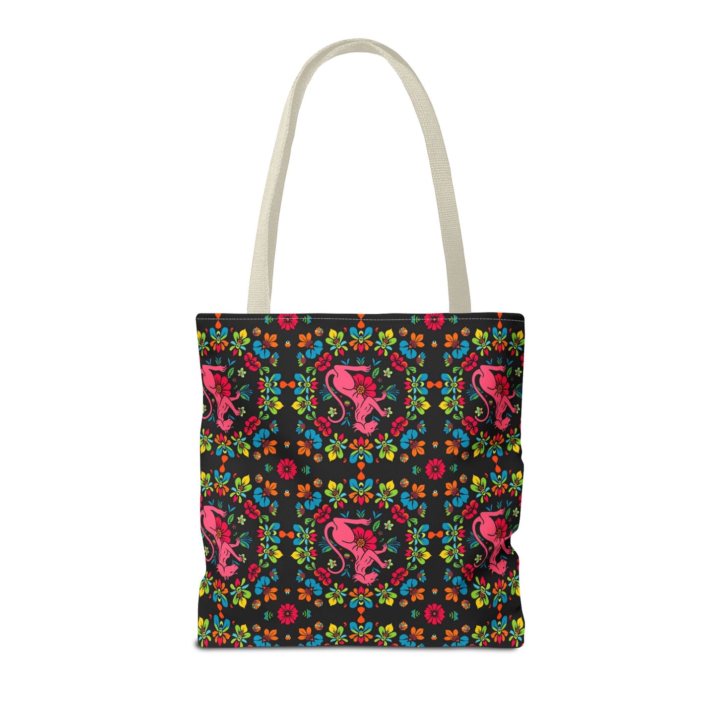 Tote Bag, (AOP), Virgo, Zodiac v6, Flower Pattern