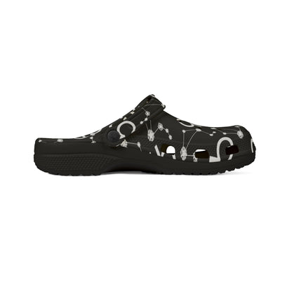 EVA Foam Rubber Shoes (AOP), Material 100% EVA, Libra Zodiac Design