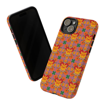 Tough Cases, Aries, Zodiac v1, Flower Pattern