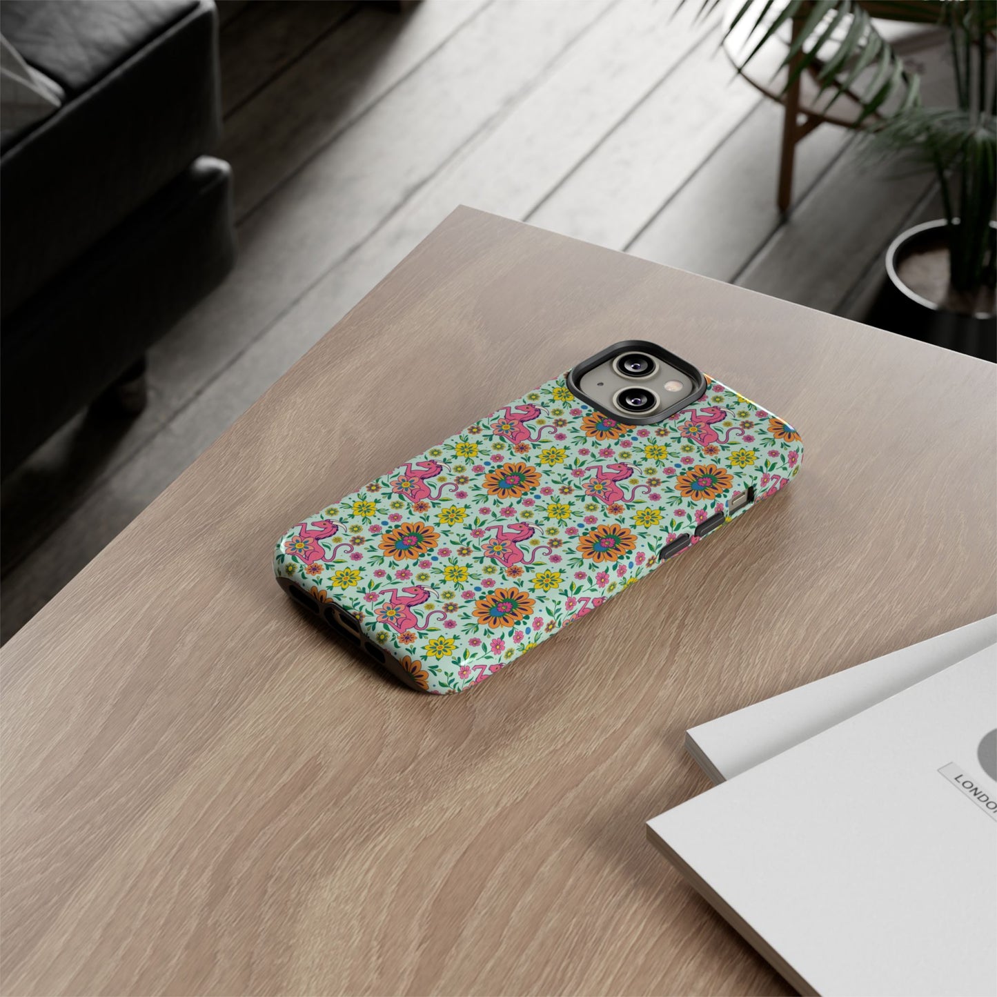 Tough Cases, Aquarius, Zodiac, Flower Pattern