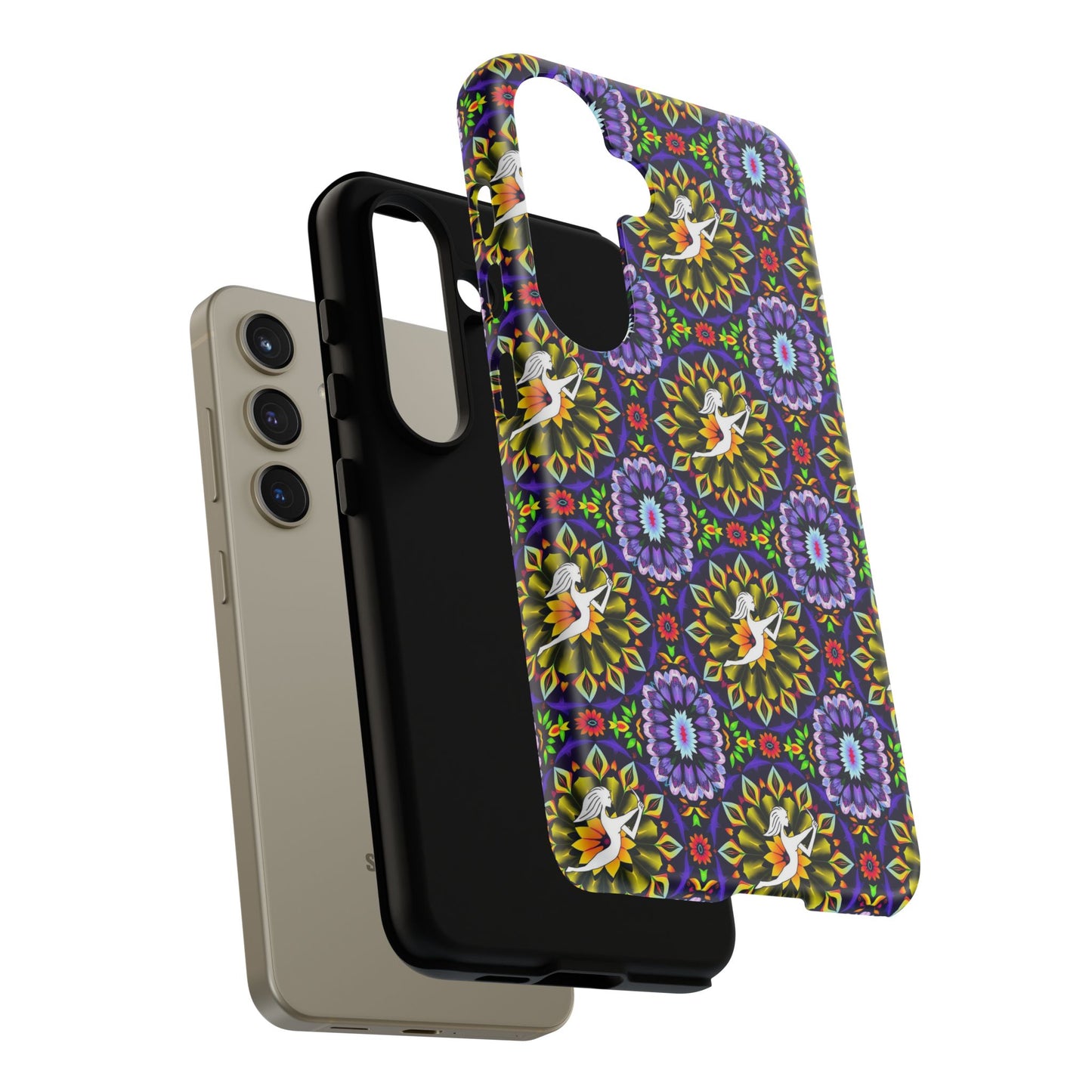 Tough Cases, Sagittarius, Zodiac v1, Flower Pattern