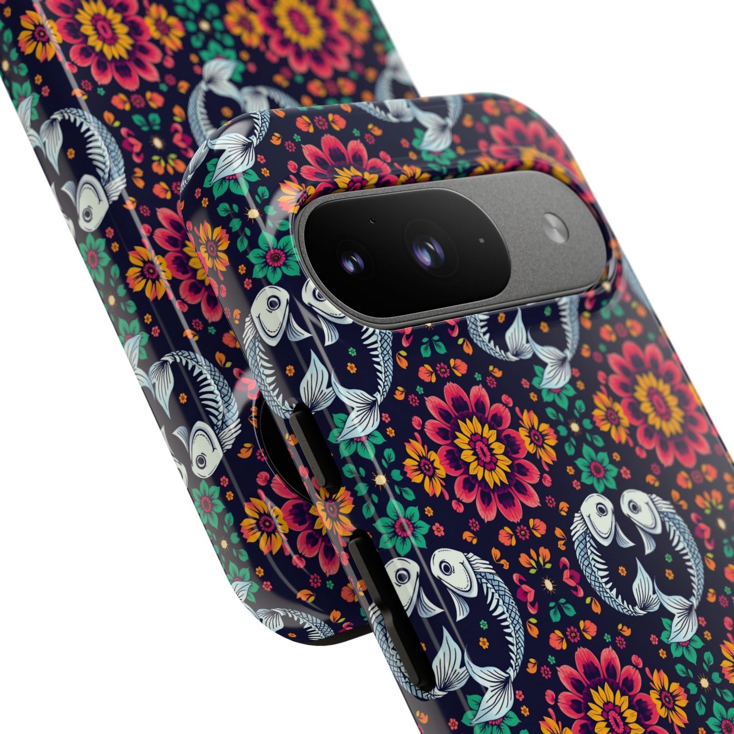 Tough Cases, Pisces, Zodiac v4, Flower Pattern