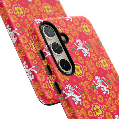 Tough Cases, Leo, Zodiac v4, Flower Pattern