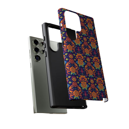 Tough Cases, Cancer, Zodiac, Flower Pattern