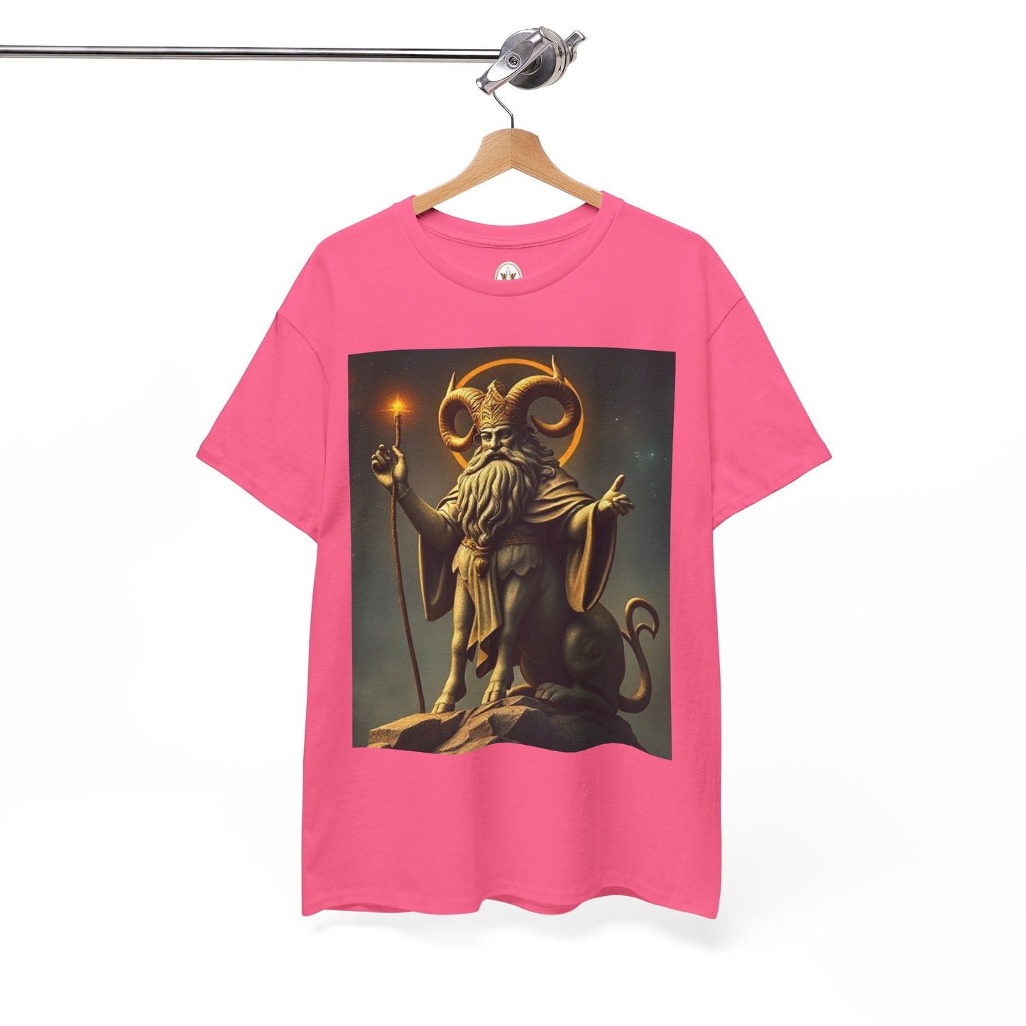 Unisex Heavy Cotton T-Shirt, Taurus God, Zodiac Design
