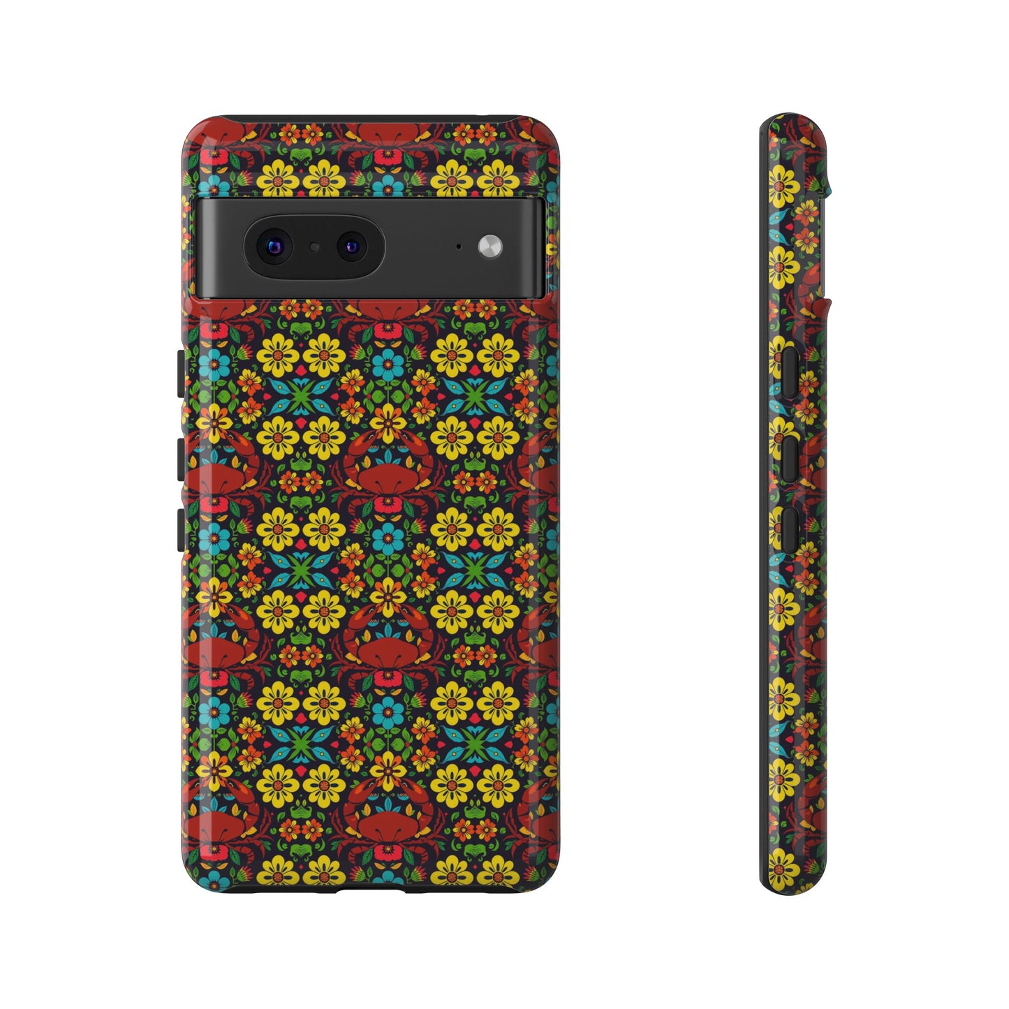 Tough Cases, Cancer, Zodiac v2, Flower Pattern