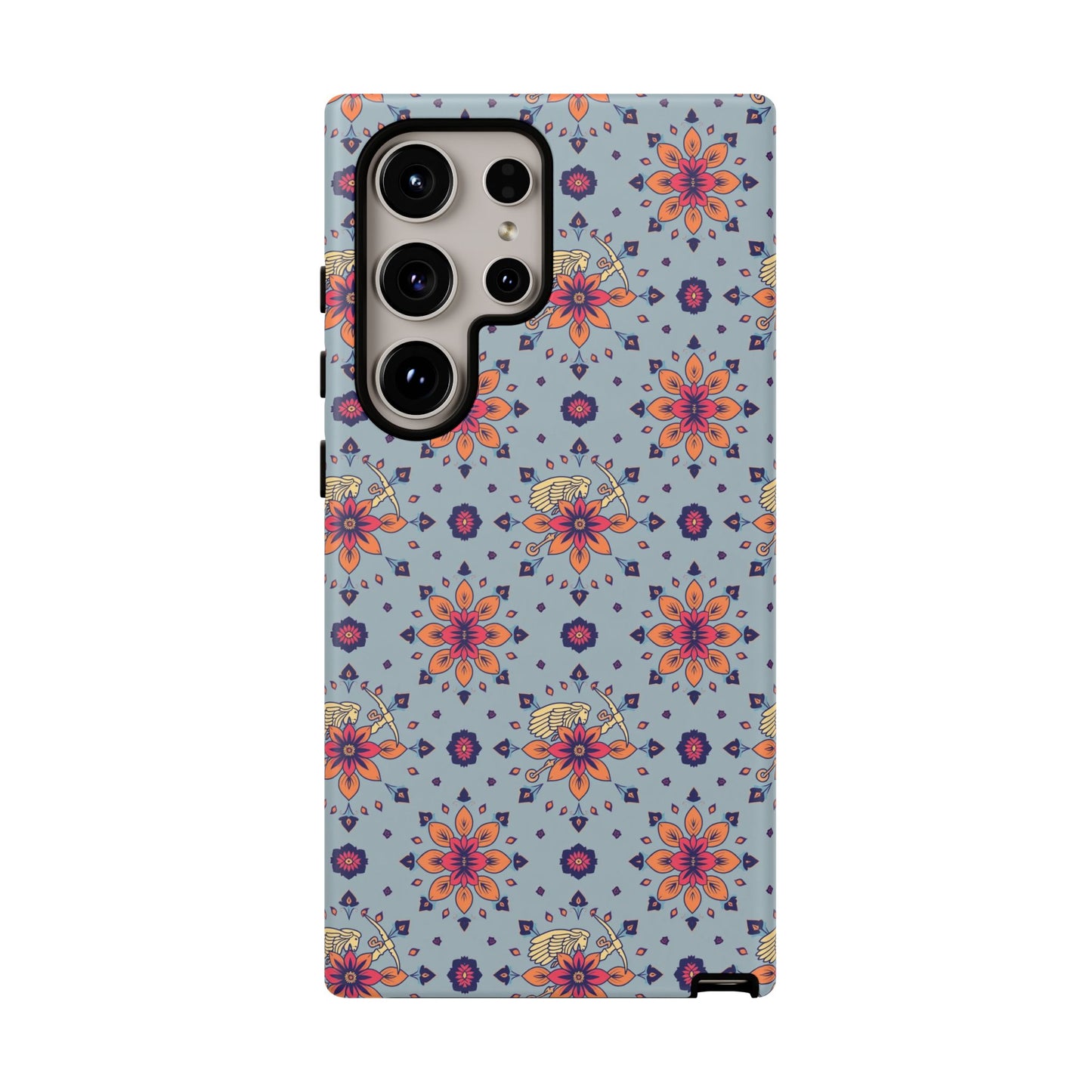 Tough Cases, Sagittarius, Zodiac v3, Flower Pattern