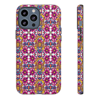 Tough Cases, Scorpio, Zodiac v2, Flower Pattern